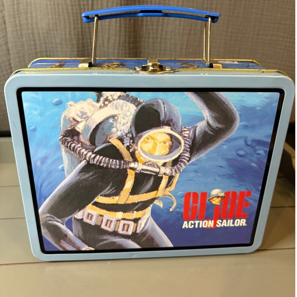1998 GI Joe Vintage Hasbro Action Sailor Metal  Lunch Box
